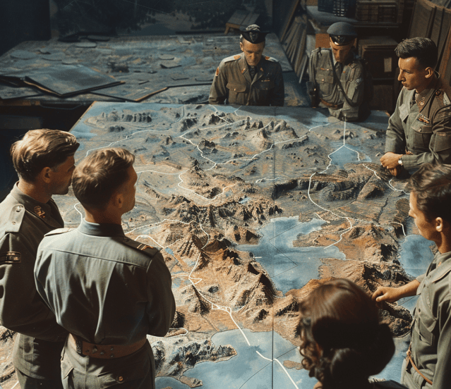 MODELLO ACQUA SIMULAZIONE carta tavolo sabbia piscina diorama scenario